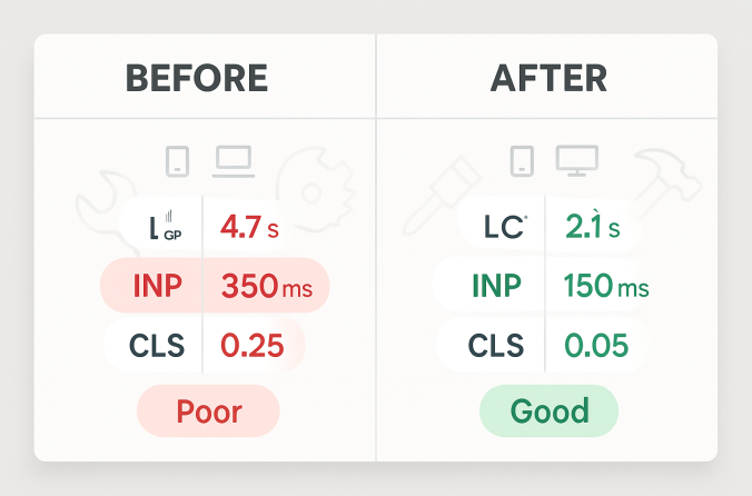 Core Web Vitals Decoded: Speed Up Your Trade Website in 2025